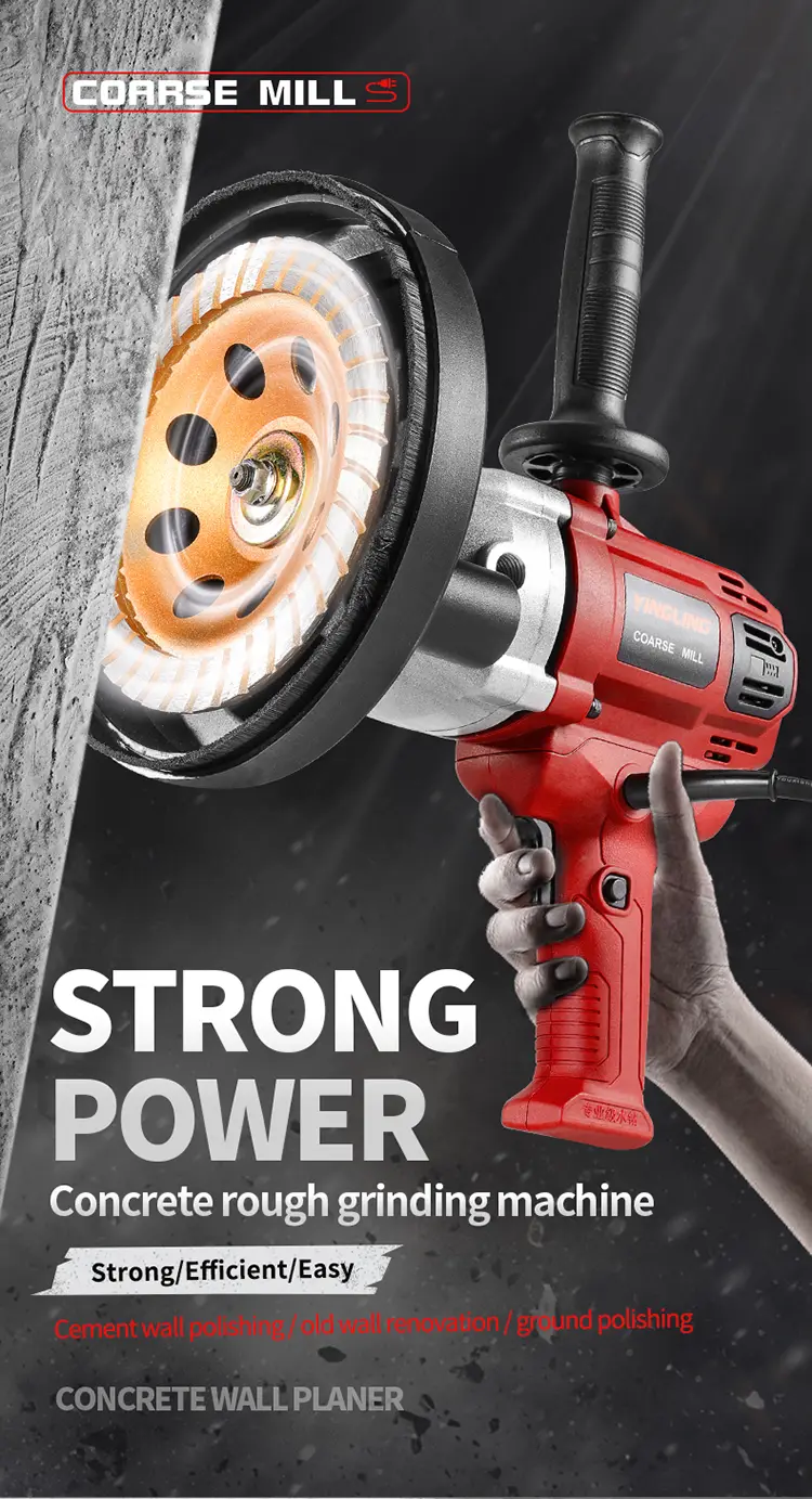 ‌Straight-Handle Cement Block Grinder