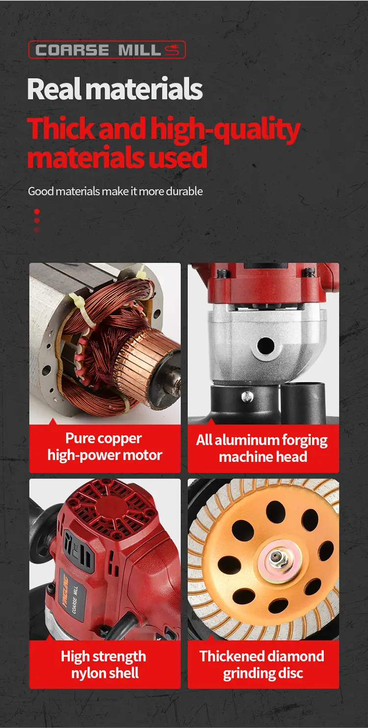 ‌Straight-Handle Cement Block Grinder